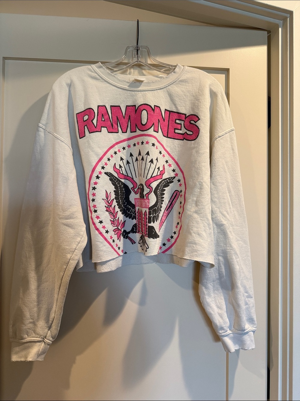 MadeWorn cropped ramones sweatshirt